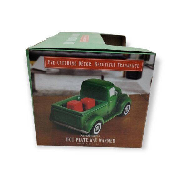 ScentSationals Green Retro Style Truck Hot Plate Wax Warmer New in Box - Picture 6 of 8